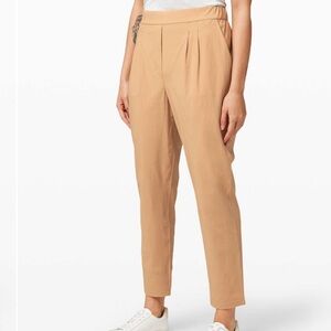 LULULEMON Your True Trouser High Rise 7/8 Pants Beech Wood Size 8